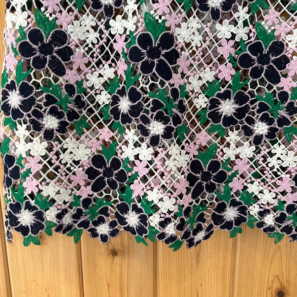 Foxiedox Floral Lace A-Line Maryem Midi Dress Size Extra Small - Picture 11 of 14